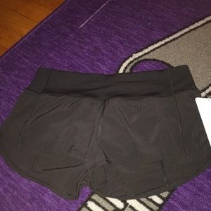 New with tags Lululemon regular black shorts